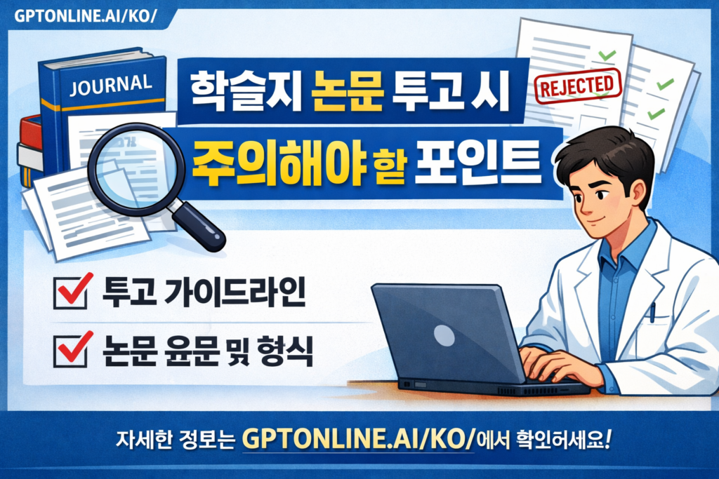 학술지 논문 투고 시 주의해야 할 포인트 1 ChatGPT Image 2026년 2월 12일 오전 01 01 26